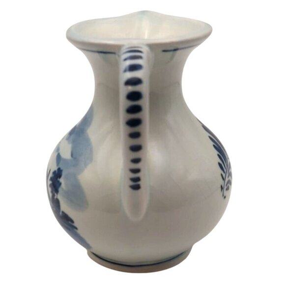 Vintage Delft Blue Handpainted Windmill Pastoral Ceramic Pitcher & Basin Holland - Picture 3 of 14